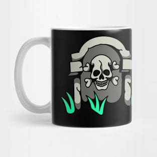 Skull tombstone Mug